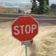 A stop sign from Grand Theft Auto V (source).